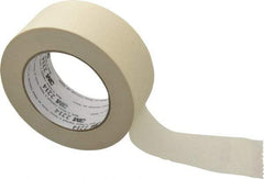 3M - 2" Wide x 60 Yd Long Tan Paper Masking Tape - Series 2214, 5.4 mil Thick, 23 In/Lb Tensile Strength - All Tool & Supply