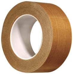 3M - 36 Yd Long x 3/4" Wide, Series 5453, Brown Silicone Glass Cloth/PTFE Tape - 8.2 mil Thick, 175 Lb/In Tensile Strength - All Tool & Supply