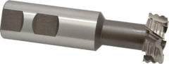 Interstate - 1-1/4" Cut Diam, 31/64" Cut Width, 21/32" Neck Diam, 1" Shank Diam, 3-15/16" OAL, M42 Cobalt T-Slot Cutter - Uncoated, 5/8" Bolt, 3-29/64" Shank Length, Straight Teeth, 6 Teeth, Roughing - All Tool & Supply