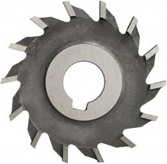 Made in USA - 6" Diam x 3/8" Width of Cut, 28 Teeth, High Speed Steel Side Milling Cutter - Straight Teeth, Uncoated - All Tool & Supply