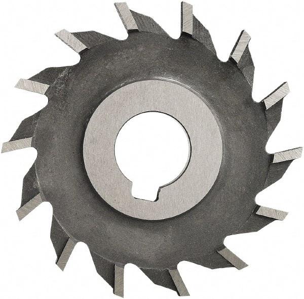 Made in USA - 5" Diam x 9/32" Width of Cut, 24 Teeth, High Speed Steel Side Milling Cutter - Straight Teeth, Uncoated - All Tool & Supply