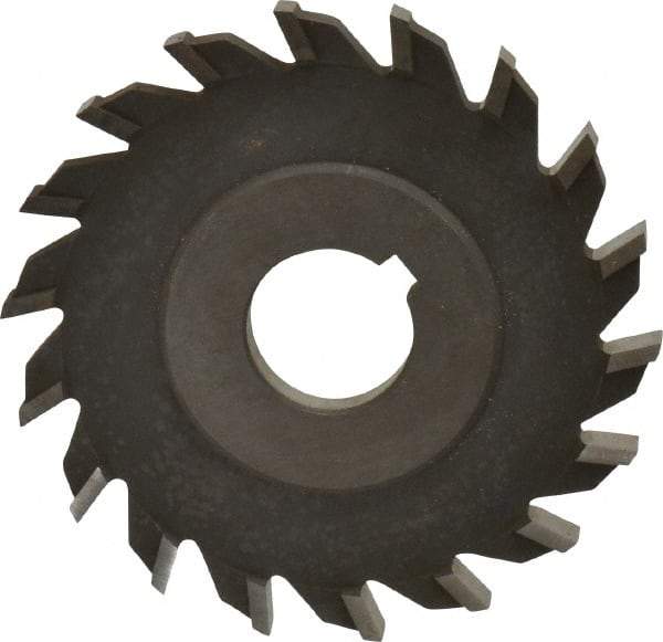 Value Collection - 16 Teeth, 4" Diam x 5/16" Width of Cut, High Speed Steel Side Milling Cutter - Straight Teeth, Uncoated - All Tool & Supply