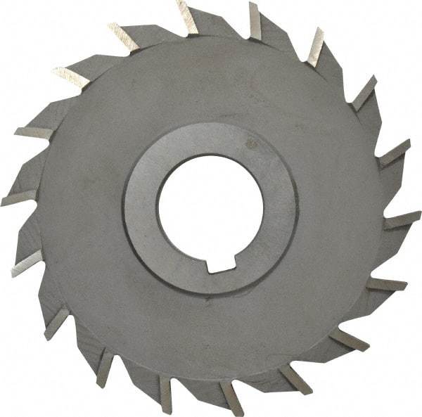 Value Collection - 16 Teeth, 4" Diam x 11/32" Width of Cut, High Speed Steel Side Milling Cutter - Straight Teeth, Uncoated - All Tool & Supply