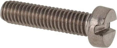 Value Collection - M6x1.00 Metric Coarse, 25mm Length Under Head Slotted Drive Machine Screw - Fillister Head, Grade 316 & A4 Stainless Steel, Uncoated, Without Washer - All Tool & Supply