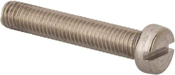 Value Collection - M8x1.25 Metric Coarse, 45mm Length Under Head Slotted Drive Machine Screw - Fillister Head, Grade 316 & A4 Stainless Steel, Uncoated, Without Washer - All Tool & Supply