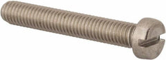 Value Collection - M8x1.25 Metric Coarse, 50mm Length Under Head Slotted Drive Machine Screw - Fillister Head, Grade 316 & A4 Stainless Steel, Uncoated, Without Washer - All Tool & Supply