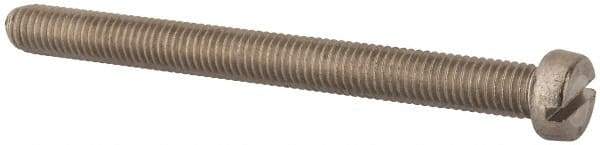 Value Collection - M8x1.25, 90mm Length Under Head Slotted Drive Machine Screw - Fillister Head, Grade 316 & A4 Stainless Steel, Uncoated, Without Washer - All Tool & Supply