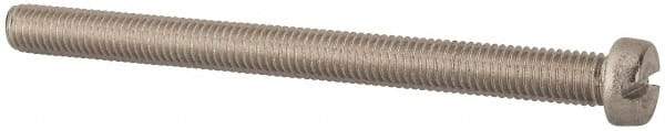 Value Collection - M8x1.25, 100mm Length Under Head Slotted Drive Machine Screw - Fillister Head, Grade 316 & A4 Stainless Steel, Uncoated, Without Washer - All Tool & Supply