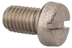 Value Collection - M10x1.50 Metric Coarse, 16mm Length Under Head Slotted Drive Machine Screw - Fillister Head, Grade 316 & A4 Stainless Steel, Uncoated, Without Washer - All Tool & Supply