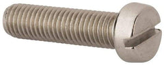 Value Collection - M10x1.50 Metric Coarse, 40mm Length Under Head Slotted Drive Machine Screw - Fillister Head, Grade 316 & A4 Stainless Steel, Uncoated, Without Washer - All Tool & Supply