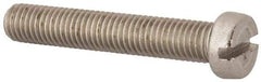 Value Collection - M10x1.50 Metric Coarse, 60mm Length Under Head Slotted Drive Machine Screw - Fillister Head, Grade 316 & A4 Stainless Steel, Uncoated, Without Washer - All Tool & Supply