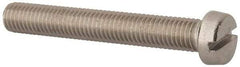 Value Collection - M10x1.50, 70mm Length Under Head Slotted Drive Machine Screw - Fillister Head, Grade 316 & A4 Stainless Steel, Uncoated, Without Washer - All Tool & Supply