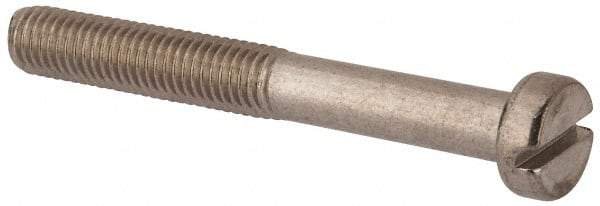 Value Collection - M10x1.50 Metric Coarse, 80mm Length Under Head Slotted Drive Machine Screw - Fillister Head, Grade 316 & A4 Stainless Steel, Uncoated, Without Washer - All Tool & Supply