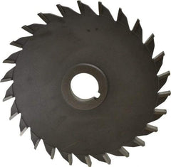 Value Collection - 20 Teeth, 6" Diam x 3/8" Width of Cut, High Speed Steel Side Milling Cutter - Straight Teeth, Uncoated - All Tool & Supply