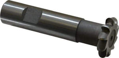 Whitney Tool Co. - 1/8" Radius, 1/4" Circle Diam, 1-1/4" Cutter Diam, Shank Connection, Convex Radius Cutter - 3/4" Shank Diam, 3-1/2" OAL, High Speed Steel, Uncoated, Profile Ground, 10 Teeth, Weldon Flat - All Tool & Supply