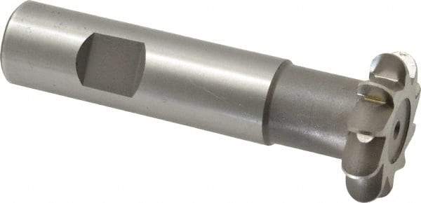 Whitney Tool Co. - 5/32" Radius, 5/16" Circle Diam, 1-5/16" Cutter Diam, Shank Connection, Convex Radius Cutter - 3/4" Shank Diam, 3-1/2" OAL, High Speed Steel, Uncoated, Profile Ground, 10 Teeth, Weldon Flat - All Tool & Supply