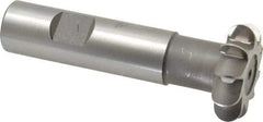 Whitney Tool Co. - 3/16" Radius, 3/8" Circle Diam, 1-3/8" Cutter Diam, Shank Connection, Convex Radius Cutter - 3/4" Shank Diam, 3-1/2" OAL, High Speed Steel, Uncoated, Profile Ground, 10 Teeth, Weldon Flat - All Tool & Supply