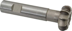 Whitney Tool Co. - 1/4" Radius, 1/2" Circle Diam, 1-1/2" Cutter Diam, Shank Connection, Convex Radius Cutter - 3/4" Shank Diam, 4" OAL, High Speed Steel, Uncoated, Profile Ground, 10 Teeth, Weldon Flat - All Tool & Supply