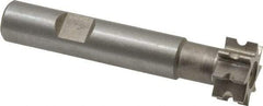 Whitney Tool Co. - 1/16" Radius, 1/8" Circle Diam, 3/4" Cutter Diam, 3/8" Cutting Width, Shank Connection, Concave Radius Cutter - 1/2" Shank Diam, 3" OAL, High Speed Steel, Uncoated, Profile Ground, 8 Teeth, Weldon Flat - All Tool & Supply