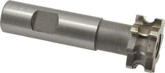 Whitney Tool Co. - 1/8" Radius, 1/4" Circle Diam, 1-1/4" Cutter Diam, 9/16" Cutting Width, Shank Connection, Concave Radius Cutter - 3/4" Shank Diam, 3-1/2" OAL, High Speed Steel, Uncoated, Profile Ground, 8 Teeth, Weldon Flat - All Tool & Supply