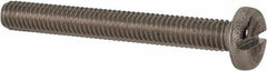 Value Collection - M6x1.00 Metric Coarse, 40mm Length Under Head Slotted Drive Machine Screw - Pan Head, Grade 316 & A4 Stainless Steel, Uncoated, Without Washer - All Tool & Supply