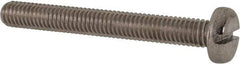 Value Collection - M6x1.00 Metric Coarse, 50mm Length Under Head Slotted Drive Machine Screw - Pan Head, Grade 316 & A4 Stainless Steel, Uncoated, Without Washer - All Tool & Supply