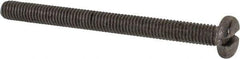 Value Collection - M6x1.00 Metric Coarse, 70mm Length Under Head Slotted Drive Machine Screw - Pan Head, Grade 316 & A4 Stainless Steel, Uncoated, Without Washer - All Tool & Supply