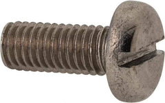 Value Collection - M8x1.25 Metric Coarse, 20mm Length Under Head Slotted Drive Machine Screw - Pan Head, Grade 316 & A4 Stainless Steel, Uncoated, Without Washer - All Tool & Supply