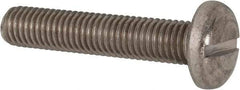 Value Collection - M10x1.50 Metric Coarse, 50mm Length Under Head Slotted Drive Machine Screw - Pan Head, Grade 316 & A4 Stainless Steel, Uncoated, Without Washer - All Tool & Supply