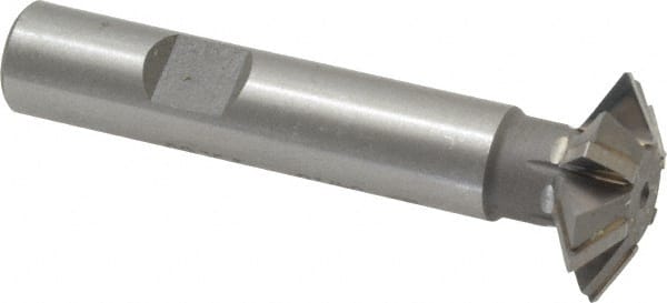 Whitney Tool Co. - 1° 1" Cut Diam, 5/16" Cut Width, 1/2" Shank, Carbide-Tipped Double-Angle Cutter - All Tool & Supply