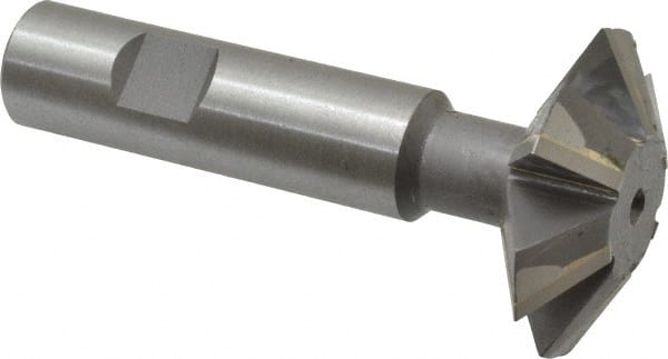 Whitney Tool Co. - 1-7/8° 1-7/8" Cut Diam, 5/8" Cut Width, 3/4" Shank, Carbide-Tipped Double-Angle Cutter - All Tool & Supply