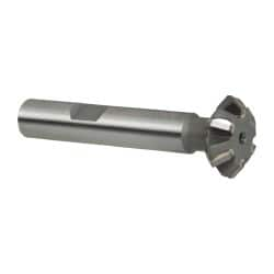 Whitney Tool Co. - 3/4° 3/4" Cut Diam, 1/4" Cut Width, 3/8" Shank, Carbide-Tipped Double-Angle Cutter - All Tool & Supply