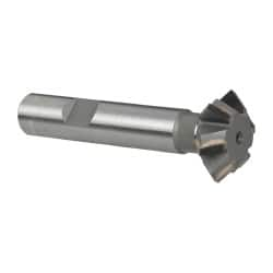 Whitney Tool Co. - 1° 1" Cut Diam, 3/8" Cut Width, 1/2" Shank, Carbide-Tipped Double-Angle Cutter - All Tool & Supply