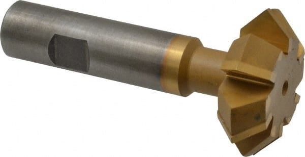 Whitney Tool Co. - 1-7/8° 1-7/8" Cut Diam, 5/8" Cut Width, 3/4" Shank, Carbide-Tipped Double-Angle Cutter - All Tool & Supply