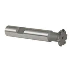 Whitney Tool Co. - 1/16" Radius, 1/8" Circle Diam, 3/4" Cutter Diam, Shank Connection, Convex Radius Cutter - 1/2" Shank Diam, 3" OAL, Carbide-Tipped, Uncoated, Profile Ground, 6 Teeth, Weldon Flat - All Tool & Supply