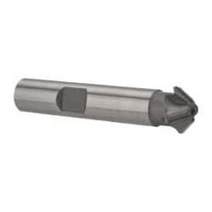 Whitney Tool Co. - 1/2" Diam x 1/8" Width of Cut, 45° Included Angle, Shank Connection, Carbide Tipped Single Angle Cutter - 3/8" Shank Diam, 2-1/8" Overall Length, Right Hand Cut, Uncoated - All Tool & Supply