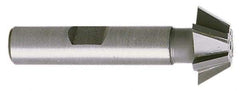 Whitney Tool Co. - 3/4" Diam x 5/16" Width of Cut, 60° Included Angle, Shank Connection, Carbide Tipped Single Angle Cutter - 3/8" Shank Diam, 2-1/8" Overall Length, Right Hand Cut, TiN Coated - All Tool & Supply