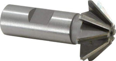 Whitney Tool Co. - 1-1/2" Diam x 1/2" Width of Cut, 45° Included Angle, Shank Connection, Carbide Tipped Single Angle Cutter - 3/4" Shank Diam, 2-3/4" Overall Length, Right Hand Cut, Uncoated - All Tool & Supply