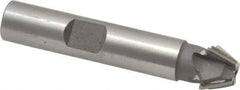 Whitney Tool Co. - 1/2" Diam x 7/32" Width of Cut, 60° Included Angle, Shank Connection, Carbide Tipped Single Angle Cutter - 3/8" Shank Diam, 2-1/8" Overall Length, Right Hand Cut, Uncoated - All Tool & Supply