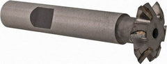 Whitney Tool Co. - 3/4" Diam x 5/16" Width of Cut, 60° Included Angle, Shank Connection, Carbide Tipped Single Angle Cutter - 3/8" Shank Diam, 2-1/8" Overall Length, Right Hand Cut, Uncoated - All Tool & Supply