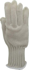 Whizard - Size L (9), ANSI Cut Lvl 5, Kevlar/Spectra/Stainless Steel Cut Resistant Gloves - High Strength Fiber/Stainless Steel Lining, Knit Wrist, Gray, Ambidextrous - All Tool & Supply