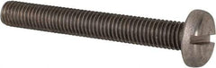 Value Collection - M10x1.50 Metric Coarse, 75mm Length Under Head Slotted Drive Machine Screw - Pan Head, Grade 316 & A4 Stainless Steel, Uncoated, Without Washer - All Tool & Supply