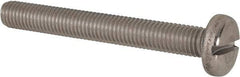 Value Collection - M10x1.50 Metric Coarse, 80mm Length Under Head Slotted Drive Machine Screw - Pan Head, Grade 316 & A4 Stainless Steel, Uncoated, Without Washer - All Tool & Supply