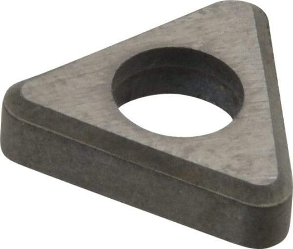 Made in USA - 3/8" Inscribed Circle, Triangle Shim for Indexables - Carbide, 1/8" Thick, ITSN Shim Style, Negative Rake - All Tool & Supply