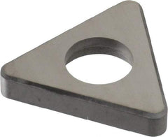 Made in USA - 3/4" Inscribed Circle, Triangle Shim for Indexables - Carbide, 3/16" Thick, ITSN Shim Style, Negative Rake - All Tool & Supply