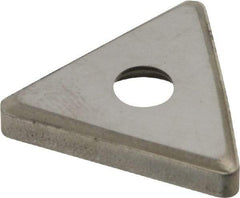 Made in USA - 1/2" Inscribed Circle, Triangle Shim for Indexables - Carbide, 1/8" Thick, SM Shim Style, Negative Rake - All Tool & Supply