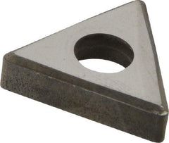 Made in USA - 1/2" Inscribed Circle, Triangle Interchangeable Head Shim for Indexables - Carbide, 3/16" Thick, SM Shim Style, Negative Rake, Left Hand, Right Hand Cut - All Tool & Supply