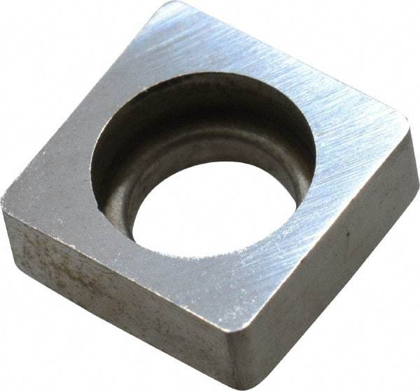 Made in USA - 1/2" Inscribed Circle, Square Shim for Indexables - Carbide, 3/16" Thick, SM Shim Style, Negative Rake - All Tool & Supply