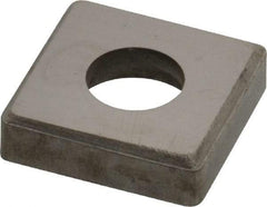 Made in USA - 3/4" Inscribed Circle, Square Shim for Indexables - Carbide, 3/16" Thick, SM Shim Style, Negative Rake - All Tool & Supply