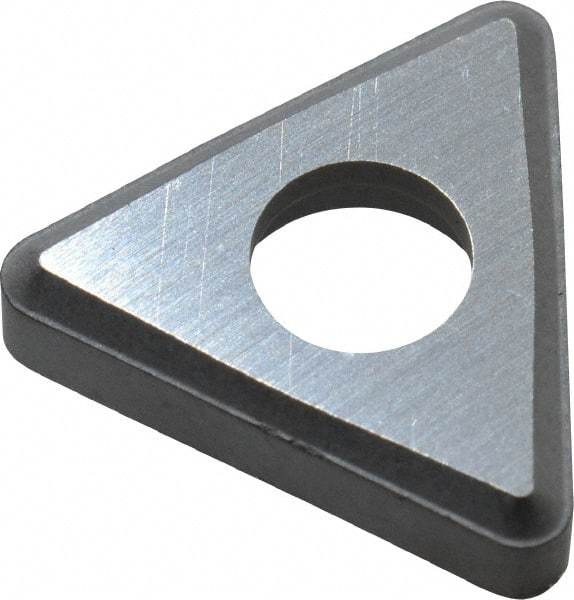 Made in USA - 3/8" Inscribed Circle, Triangle Shim for Indexables - Carbide, 1/8" Thick, STN Shim Style, Negative Rake - All Tool & Supply